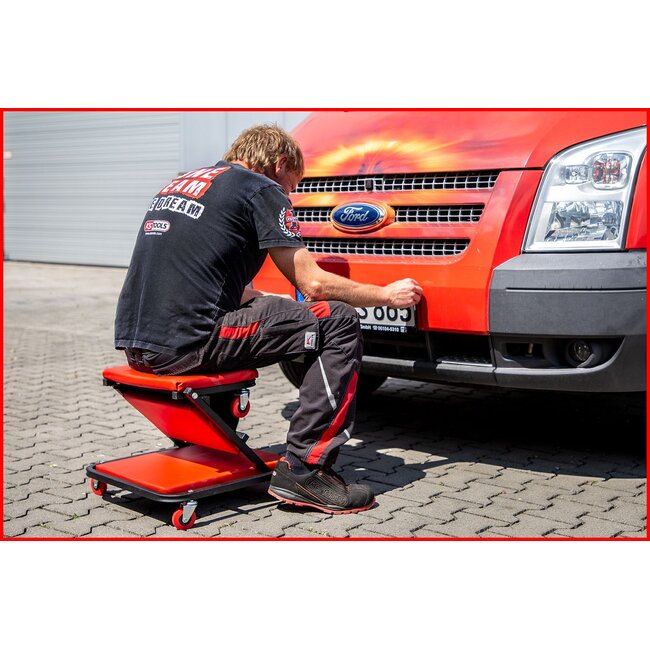 KS Tools Drivable stretcher and folding seat, 1040x490mm - 500.8011