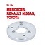 KS Tools Adapterplatte für Mercedes, Renault, Nissan, Toyota - 500.8646