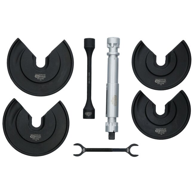 KS Tools Universal telescopic center tensioner set for internal springs, 9 pcs - 500.8755