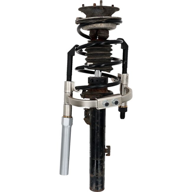 KS Tools Universal McPherson spring tensioner set with safety bracket, 9 pcs - 500.8790