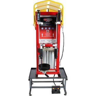 KS Tools Compresseur de ressort pneumatique fixe à double cylindre et support