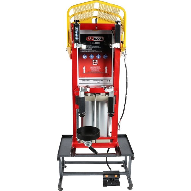 KS Tools Pressurised air spring tensioner with double cylinder and base - 500.8845
