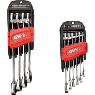 KS Tools GEARplus Combination ratcheting spanner set, 10 pcs
