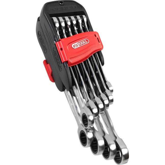 KS Tools GEARplus Combination ratcheting spanner set, 10 pcs  - 503.4250