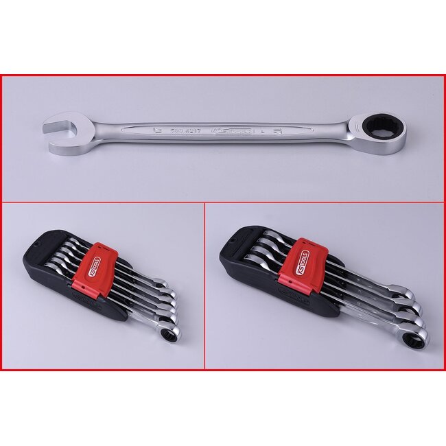 KS Tools GEARplus Combination ratcheting wrench set, 10 pcs  - 503.4250