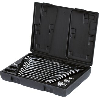 KS Tools Jeu de clés mixtes à cliquet GEARplus, 16 pcs