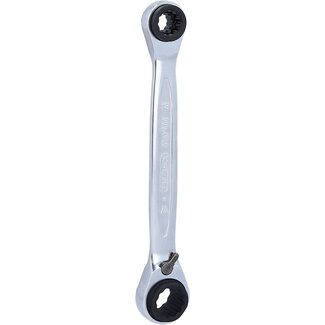 KS Tools 4in1 GEARplus Dubbele ratelringsleutel - omschakelbaar - 10x13x17x19mm