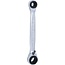 KS Tools 4 in 1 GEARplus reversing double ratchet ring spanner, 10x13x17x19mm - 503.4565
