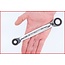 KS Tools 4 in 1 GEARplus reversing double ratchet ring spanner, 10x13x17x19mm - 503.4565
