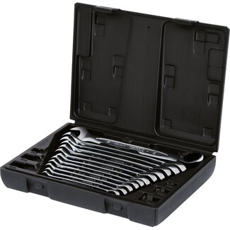 KS Tools GEARplus Ratschenringmaulschlüssel-Satz, umschaltbar,12-tlg