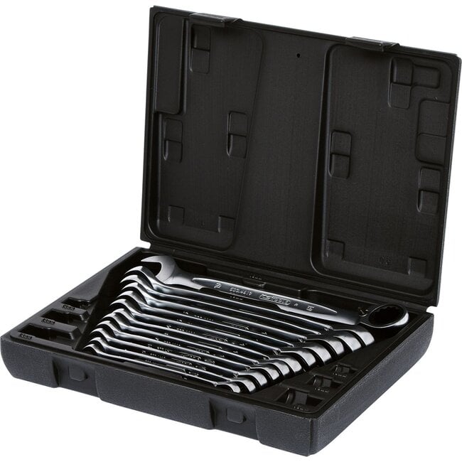 KS Tools GEARplus reversing combination ratcheting spanner set,12 pcs - 503.4665