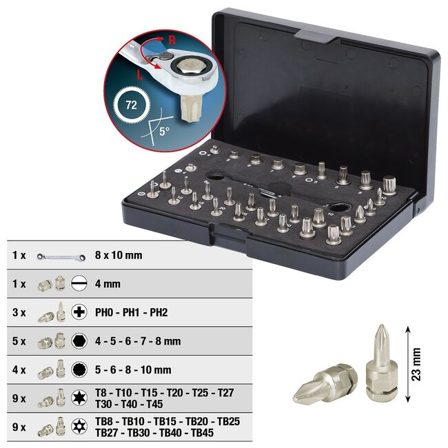 KS Tools Micro bit set, 32 pcs - 503.4670