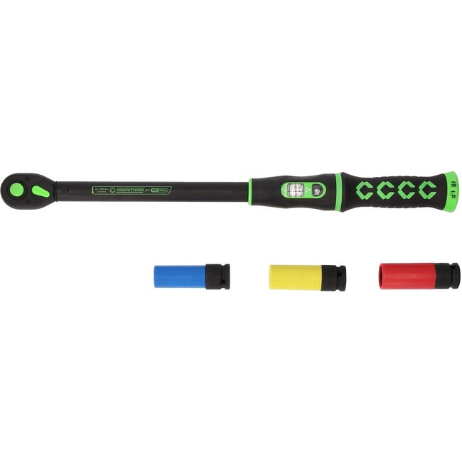 KS Tools 1/2" COMPETITION Ratschen-Drehmomentschlüssel-Satz, 20-200Nm, 4-tlg - 512.0010
