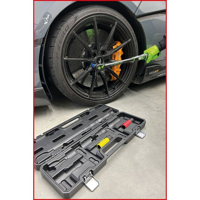 KS Tools 1/2" COMPETITION torque wrench toolkit with reversible ratchet head, 20-200Nm, 4 pcs - 512.0010