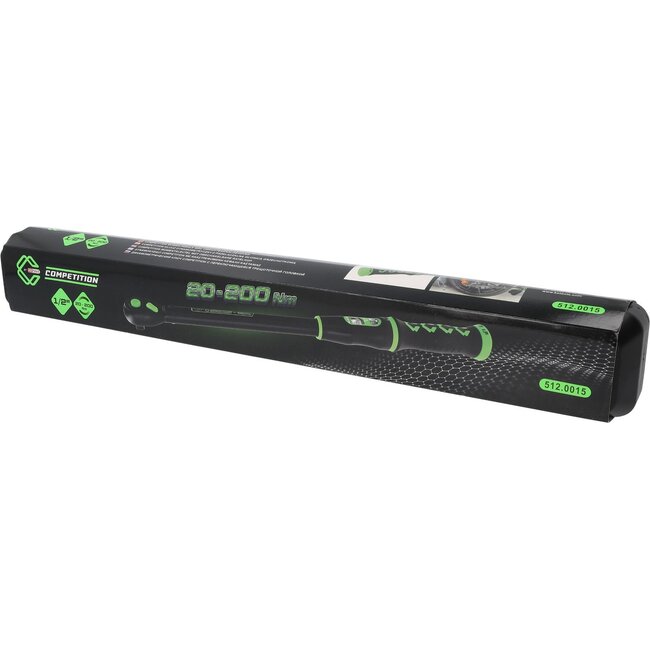 KS Tools 1/2" COMPETITION torque wrench with reversible ratchet head, 20-200Nm - 512.0015