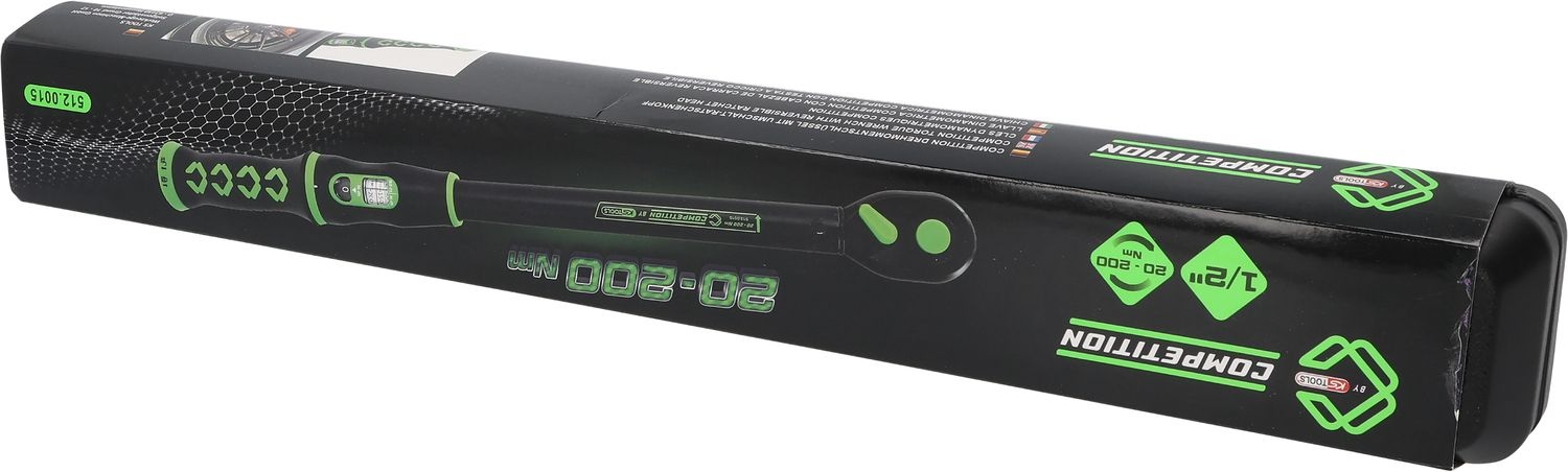 KS Tools 1/2" COMPETITION Momentsleutel met omschakelbare ratelkop - 20-200Nm - 512.0015, foto 5 van 6