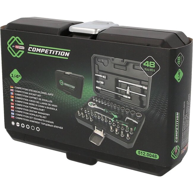 KS Tools COMPETITION 1/4" Steckschlüssel-Satz, 48-tlg - 512.0048