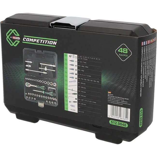 KS Tools COMPETITION 1/4" Dopsleutelset - 48 - delig - 512.0048