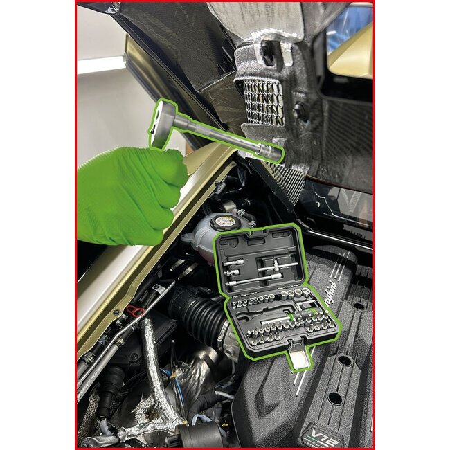 KS Tools COMPETITION 1/4" Socket set, 48 pcs - 512.0048