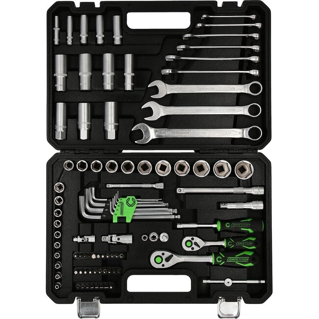 KS Tools COMPETITION 1/4" + 3/8" Steckschlüssel-Satz, 91-tlg - 512.0092