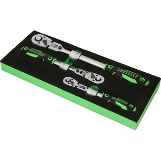 KS Tools COMPETITION telescoop-ratelset - 3 - delig - 1/4"+3/8"+1/2"