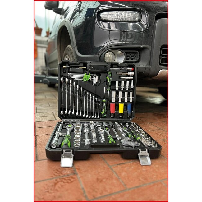 KS Tools COMPETITION 1/4"+3/8"+1/2" dopsleutelset - 132 dlg - speciaal voor motorvoertuigen - 512.0132