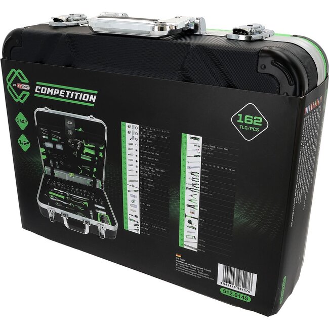 KS Tools COMPETITION 1/4" + 1/2" Universal tool kit set, 145 pcs - 512.0145