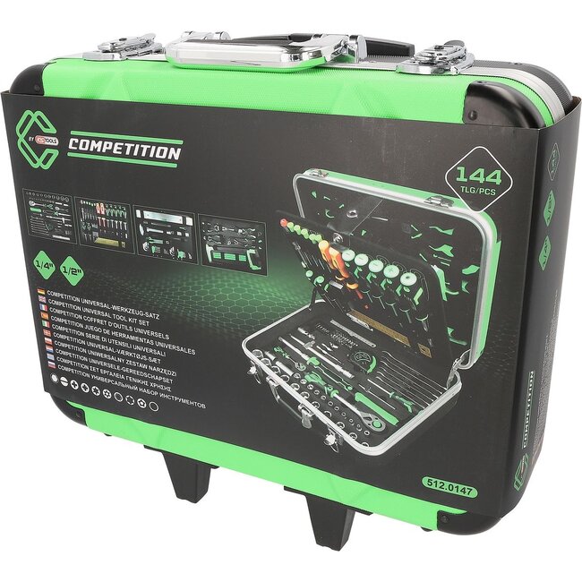 KS Tools COMPETITION 1/4"+1/2" Universal-Werkzeug-Satz, 147-tlg - 512.0147