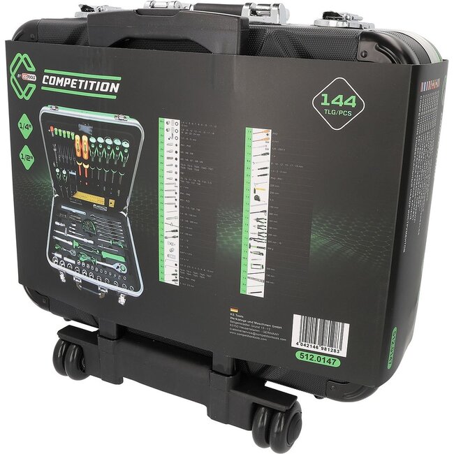 KS Tools COMPETITION 1/4"+1/2" Universal-Werkzeug-Satz, 147-tlg - 512.0147