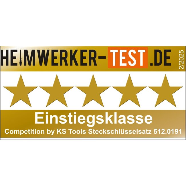 KS Tools COMPETITION 1/4"+3/8"+1/2" Steckschlüssel-Satz, 191-tlg - 512.0191
