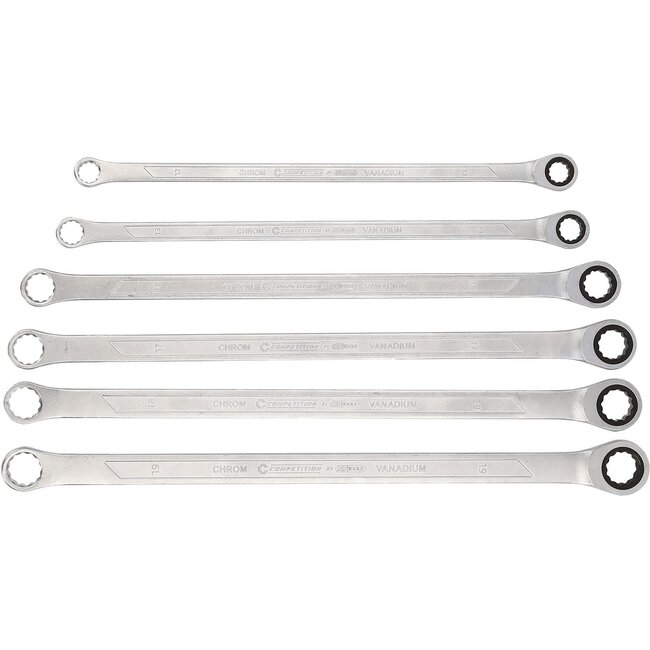 KS Tools COMPETITION Set of ratcheting spanners, 6 pcs - 512.0205