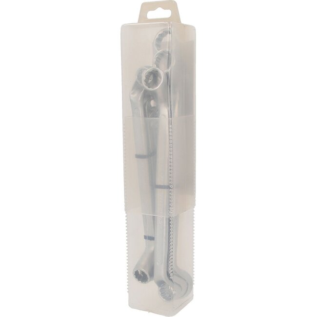 KS Tools COMPETITION Double ring wrench set, offset, 8 pcs - 512.0218
