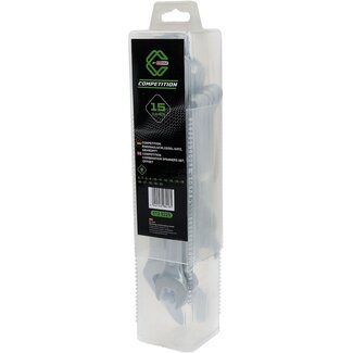 KS Tools COMPETITION Ring-steeksleutelset - diep gebogen - 15 - delig