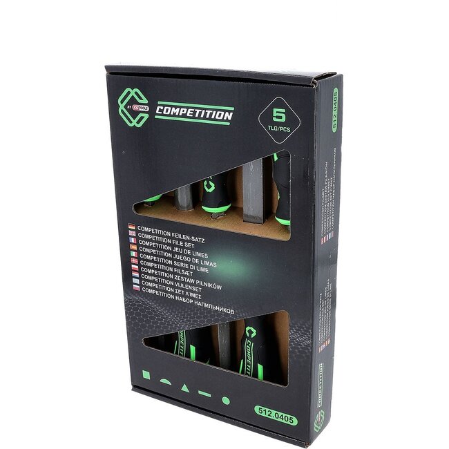 KS Tools COMPETITION Jeu de limes, 5 pcs - 512.0405