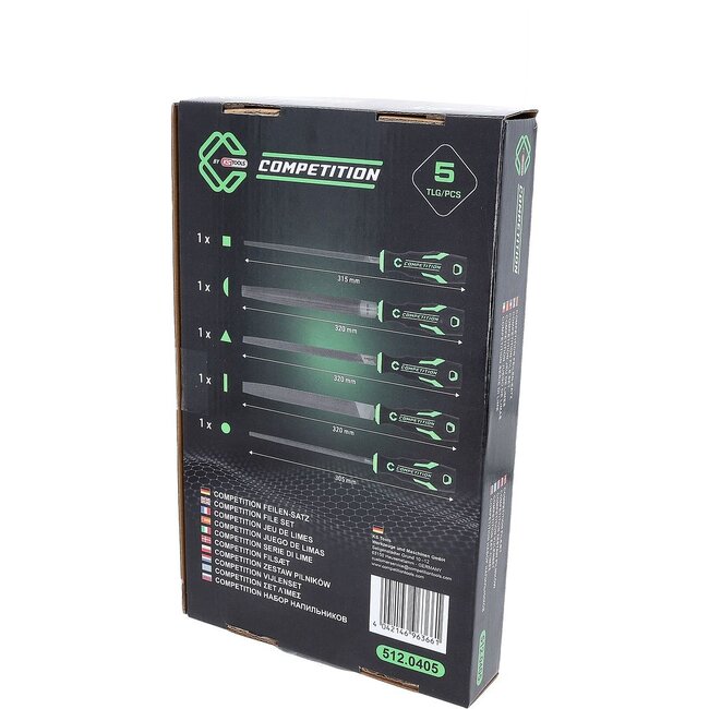 KS Tools COMPETITION File set, 5 pcs - 512.0405