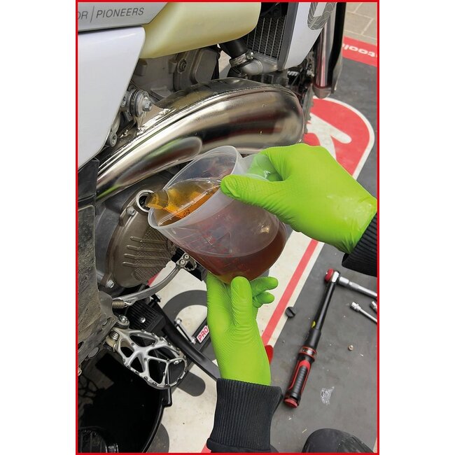 KS Tools COMPETITION Handschuhe Nitril, XL, Box 10x50er Pack, grün - 512.0464OP