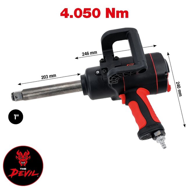 KS Tools 1" Hochleistungs-Druckluft-Schlagschrauber, 4050Nm, 443 mm - 512.1020
