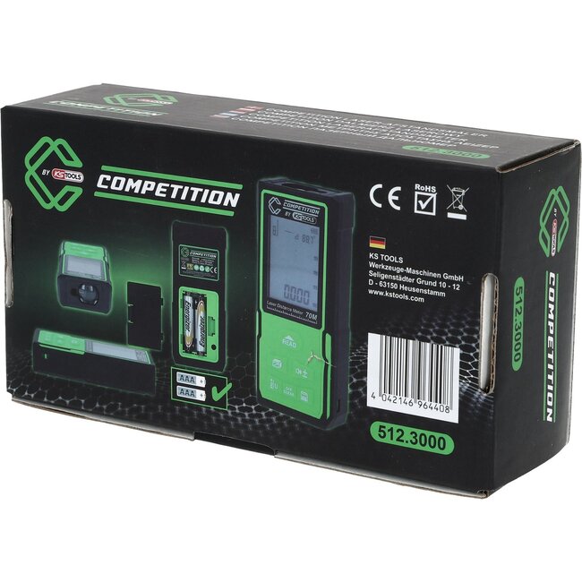 KS Tools COMPETITION Mètre laser jusqu’à 70 m - 512.3000