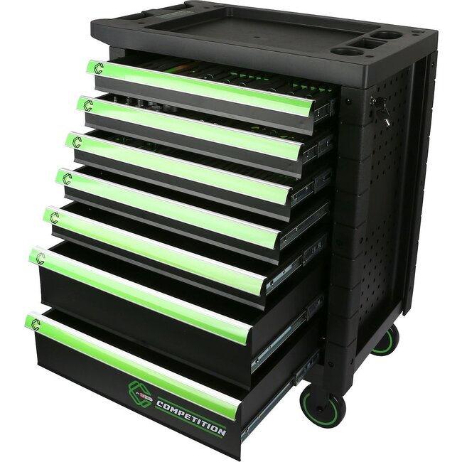KS Tools COMPETITION toolbox with 7 drawers and 119 premium tools - 512.3119