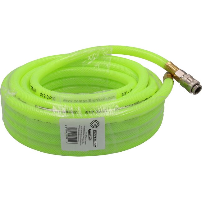 KS Tools COMPETITION Air hose with signal fluorecent colour 10m, Ø 10mm - 512.3410