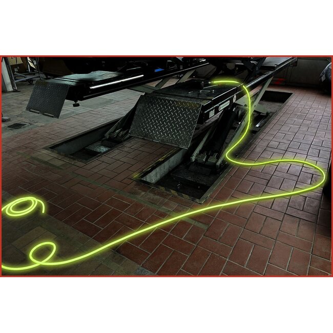 KS Tools COMPETITION Air hose with signal fluorecent colour 20m, Ø 10mm - 512.3420