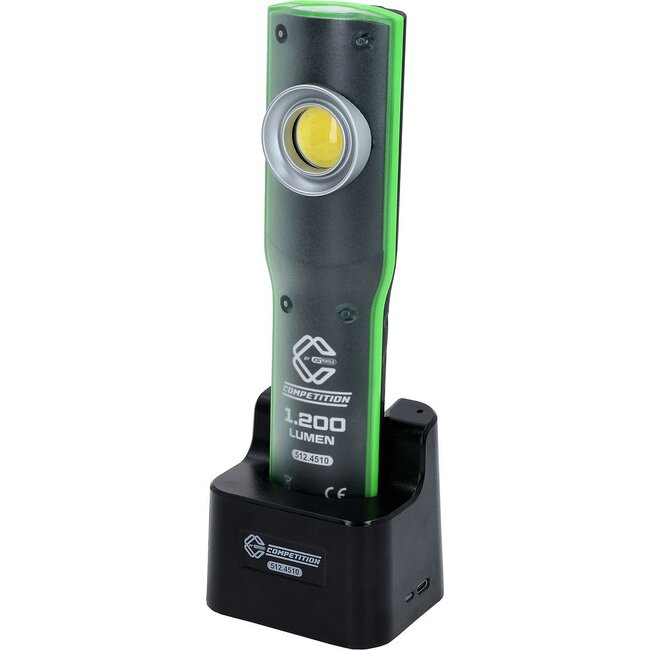 KS Tools COMPETITION LED-Arbeitsleuchte, dimmbar, 1200 Lumen, mit Ladestation - 512.4510