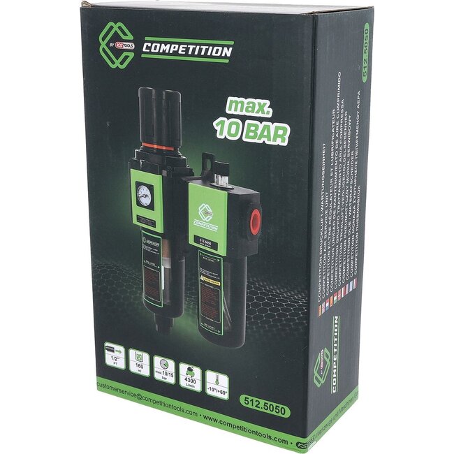 KS Tools 1/2" COMPETITION Druckluft-Wartungseinheit - 512.5050