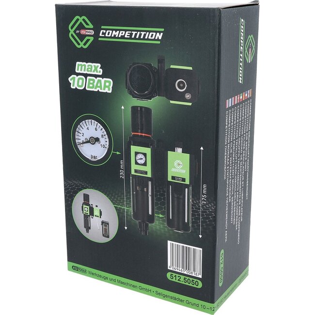KS Tools 1/2" COMPETITION Filtre régulateur et lubrificateur – 512.5050