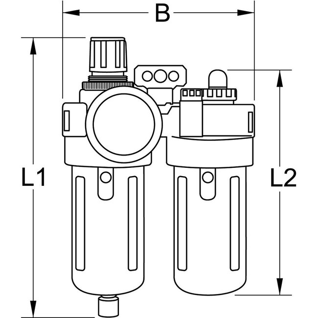 KS Tools 1/2" COMPETITION Air service unit - 512.5050