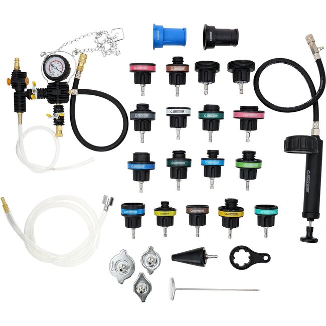 KS Tools COMPETITION Kühlsystem-Diagnose-Satz, 27-tlg - 512.5085