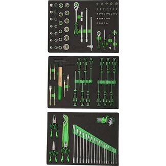KS Tools COMPETITION Jeu d’inserts pour système d’armoires d’atelier 512.6000 avec 119 outils Premium