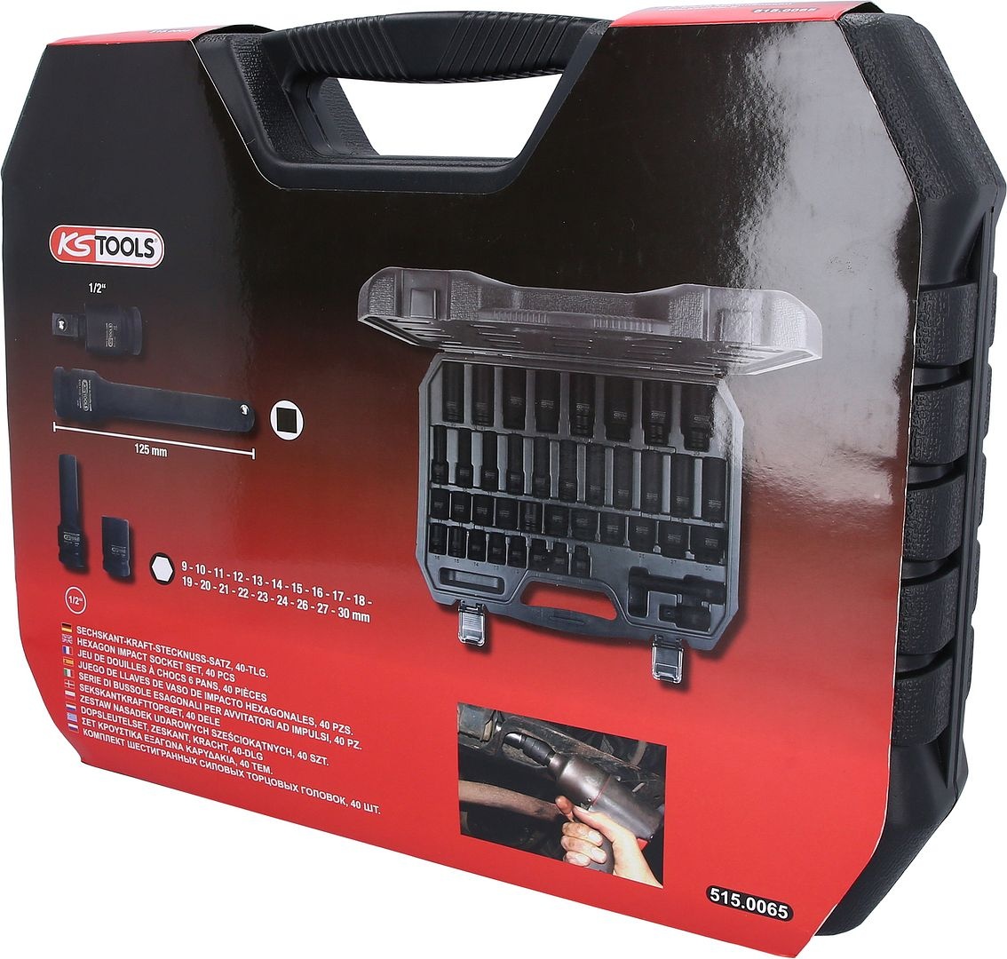 KS Tools 1/2" Dopsleutelset - zeskant - kracht 40 - delig - 515.0065, foto 4 van 6