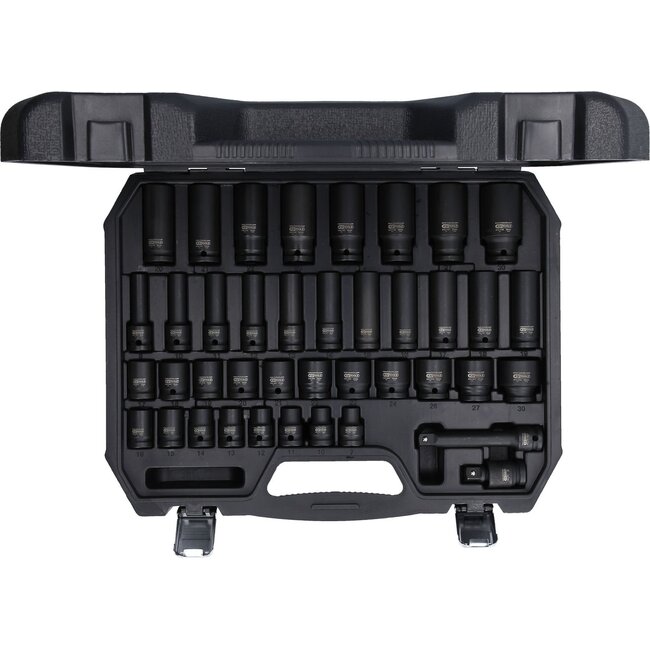 KS Tools 1/2" Jeu de douilles à chocs 6 pans, 40 pcs – 515.0065