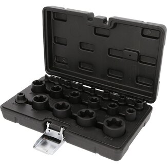 KS Tools 1/4"+3/8"+1/2" Torx-krachtbitdopsleutelset - 19 - delig